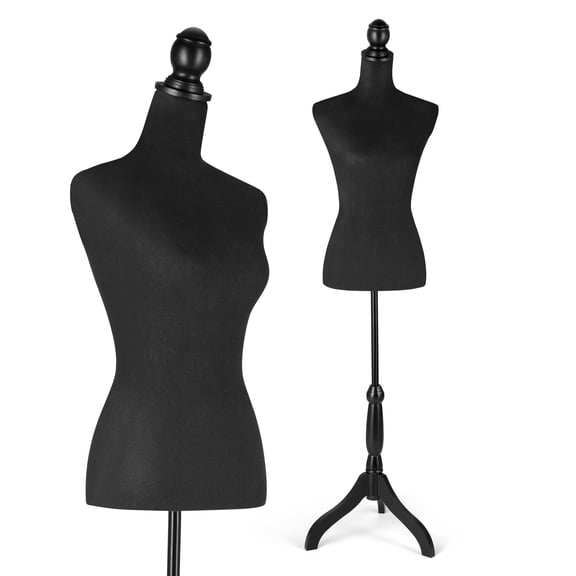 Female Mannequin Torso Body Sewing Dress Form with Adjustable Stand, Professional Dressmaker Mannequin for Clothing Display, Sewing Design and Jewelry Display