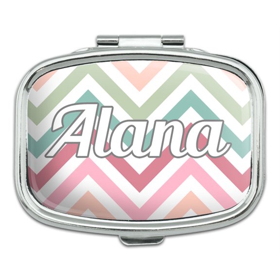 Female Names - Alana - Rectangle Pill Box