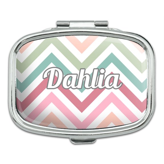 Female Names - Dahlia - Rectangle Pill Box