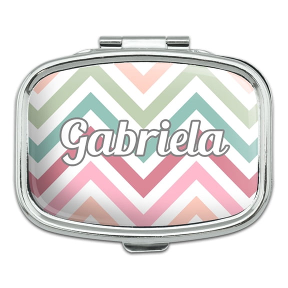 Female Names - Gabriela - Rectangle Pill Box