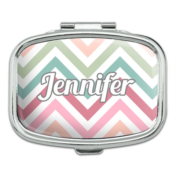 Female Names - Jennifer - Rectangle Pill Box