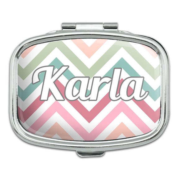 Female Names - Karla - Rectangle Pill Box
