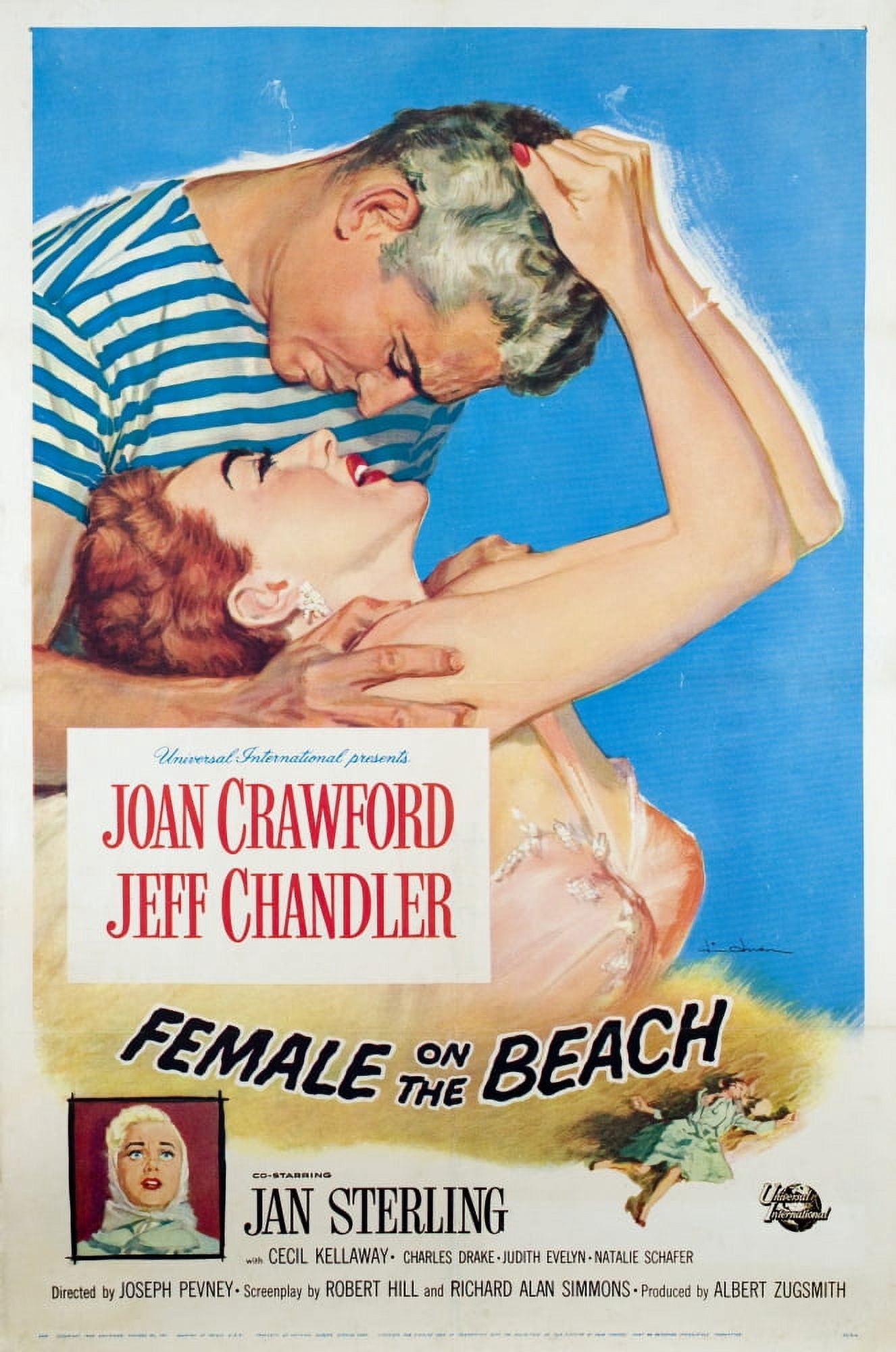 Female On The Beach Canvas Art -  (24 x 36)