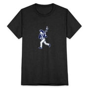 Female Patriot Lacrosse Player Mascot Unisex Tri Blend T-Shirt