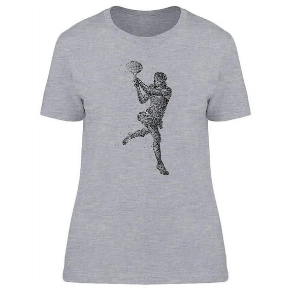 Female Playing Tennis T-Shirt Women -Image by Shutterstock, Female Large
