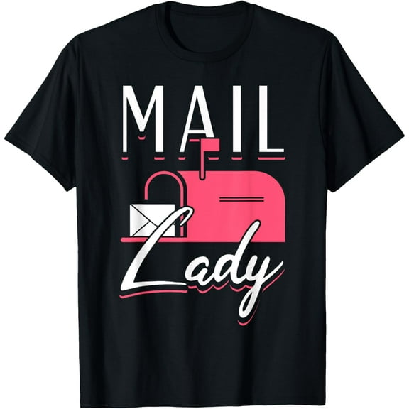 Female Postal Worker Mail Lady World Post Day T-Shirt