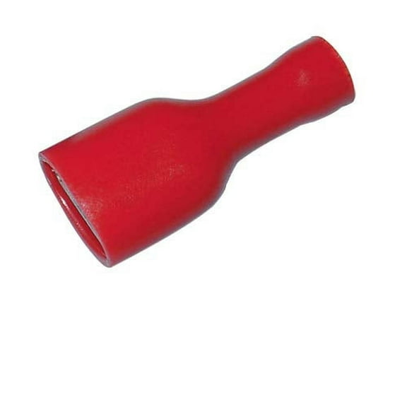 Female Quick Disconnect Vinyl Fully Insulated .250" 22-18 AWG (Red) - 25PK