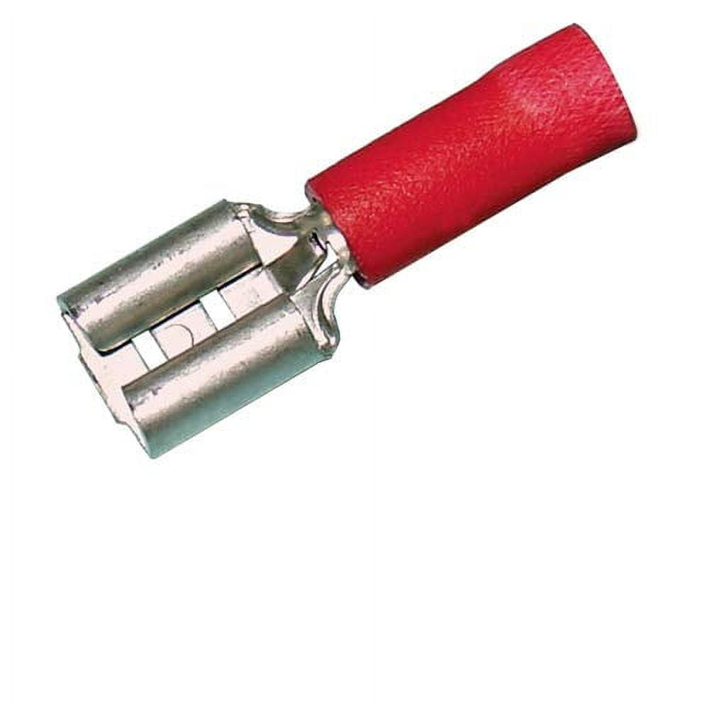 Female Quick Disconnect Vinyl Insulated .205” 2218 AWG (Red) 100PK