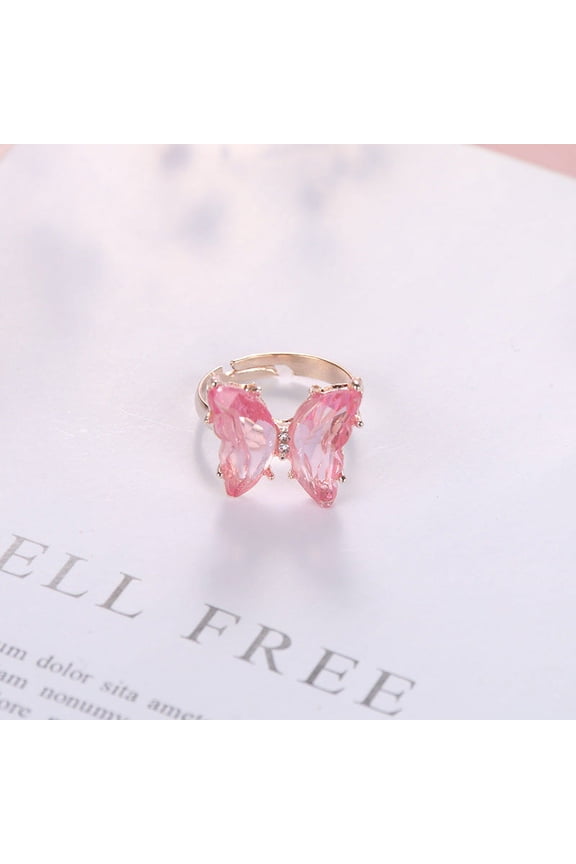 Female Simple Fashion Super Fairy Ring Transparent Live Mouth