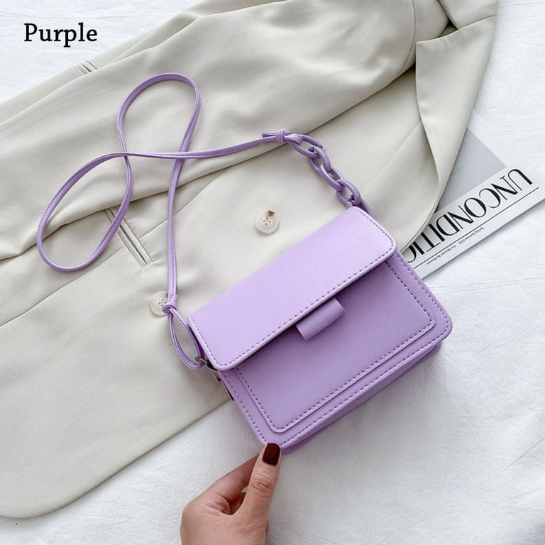Purple color handbags hotsell
