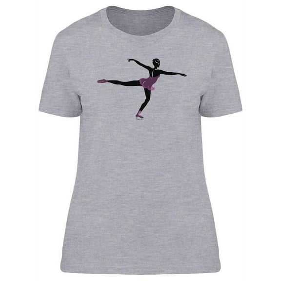 Female Skater Silhouette T-Shirt Women -Image by Shutterstock, Female Large