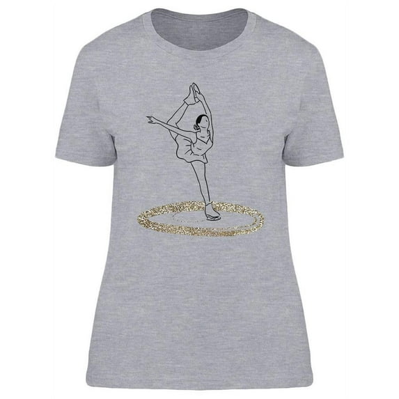 Female Skating Design T-Shirt Women -Image by Shutterstock, Female Large