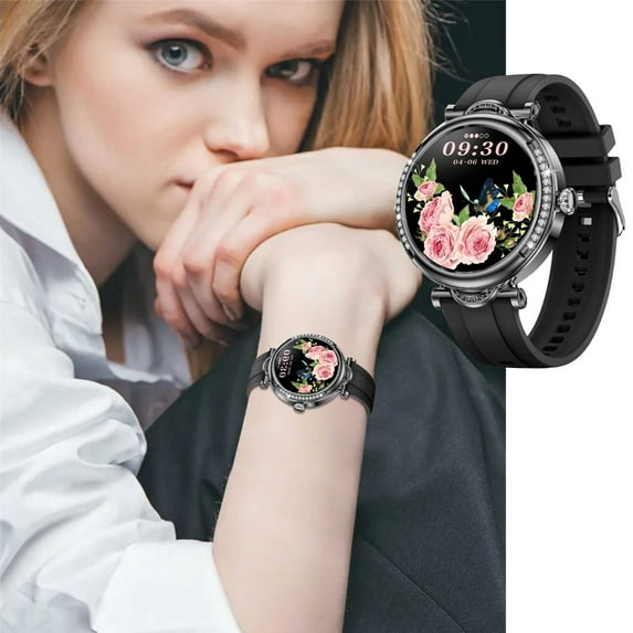 Female Smartwatch 1.27-inch Screen Bluetooth Call Physiological Period Reminder, Smart Watch Bluetooth Call Offline Payment Smart Watch, Smart Watch