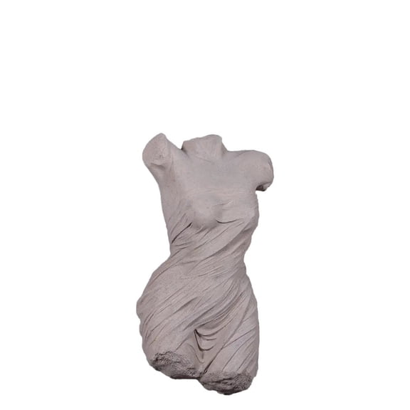 Female Stone Torso Wall Decor Statue