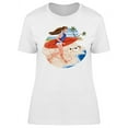 thumbnail image 1 of Female Surfer Design T-Shirt Women -Image by Shutterstock, Female x-Large, 1 of 2