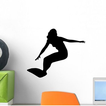 Surfgirl California Surfing Vinyl Decal Stickers – 3x3 Inch Die-Cut, EPIC SURF BREAKS, Made In USA