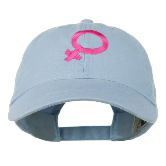 Female Symbol Embroidered Washed Cap - Lavender OSFM