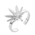 thumbnail image 1 of Female Temperament Ring Leaf Ring Alloy, 1 of 4