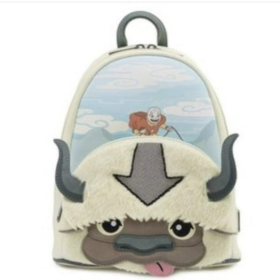 Female The Last Airbender Appa Leather Plush Trim Backpack