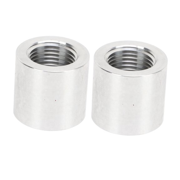 Female Thread Aluminum Weld Fitting Thread Aluminum Weld Fitting, 2PCS 1/2in Aluminum Weld On Pipe Fitting for Dry Sump Tank