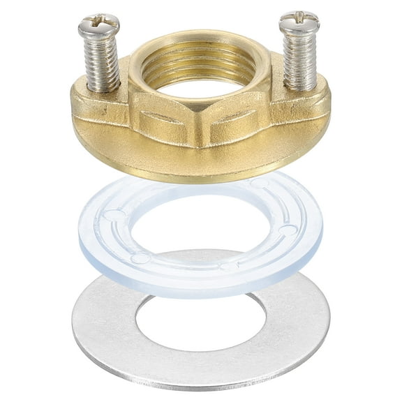 Female Thread Hex Lock Nut 3/4inch (19mm) Stainless Steel 304 Single Hole Faucet Lock Nuts with Gasket