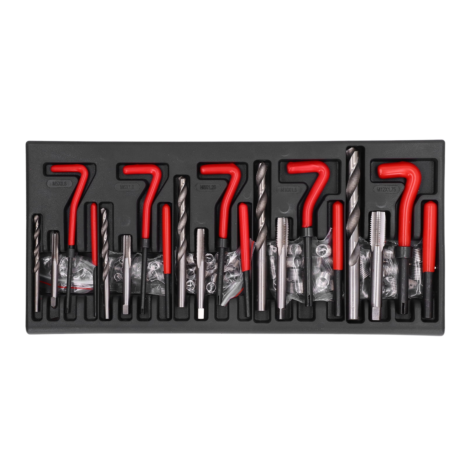 Female Thread Repair Set , Damaged Thread Repair Kit HSS Drill Tap Kit