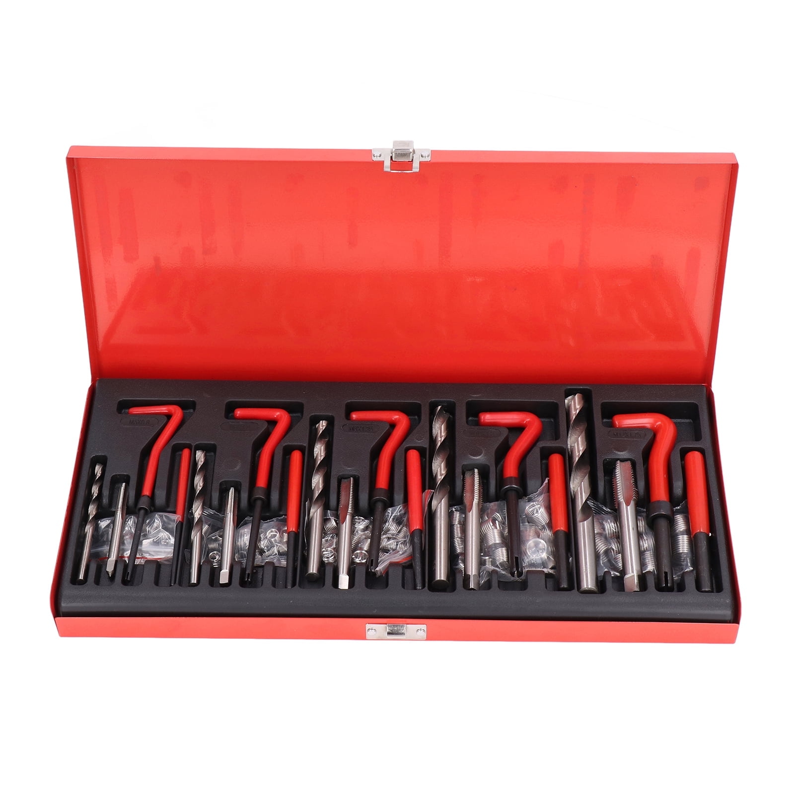 Female Thread Repair Set Spiral Coil Thread Inserts HSS Drill Tap Tool ...