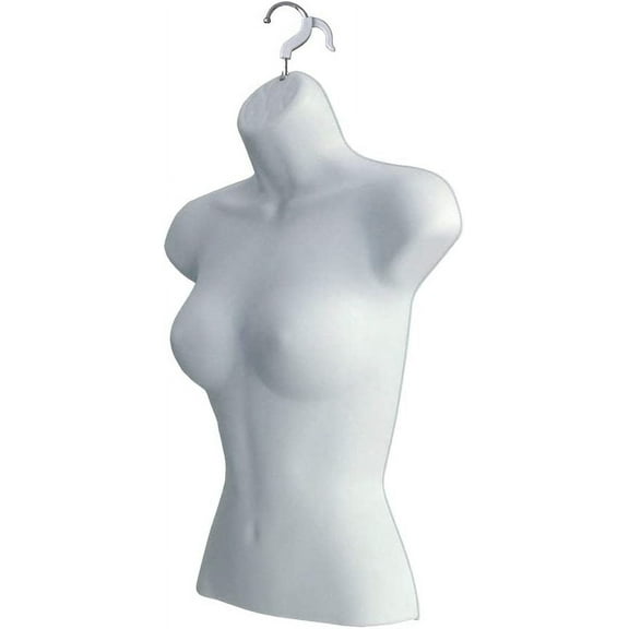 Female Torso Body Mannequin Form (Waist Long) Great for Small and Medium Sizes