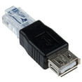 Female USB A to Male RJ45 Plug Adapter New