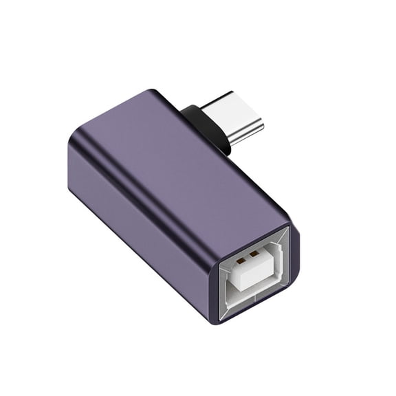 Female USB B to Male USB/TypeC/MiDi/Mini USB/Micro USB Converters Adapters 480Mbps Data Transmission for Piano and More