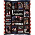 thumbnail image 1 of Female Veteran Gifts, Proud Female Veteran Blanket, Veteran Military Blanket US Veterans Gifts, Soft Warm Blanket Thank You Gifts for Veterans on Veterans Day Female Women Veteran Mom Grandma, 1 of 5