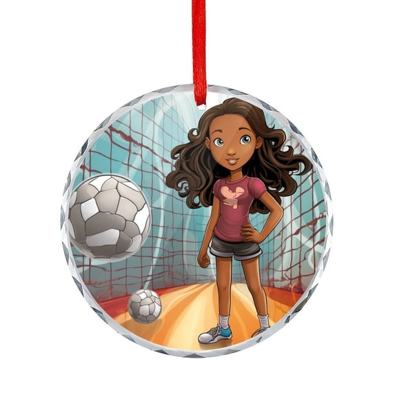 Female Volleyball Player Crystal Glass Ornament Volleyball Lover Gifts Ideas for Teen Girls Team Adults Christmas Ornaments Crystal Hanging Xmas Tree Decor for Kids Mom Dad Friends Loves