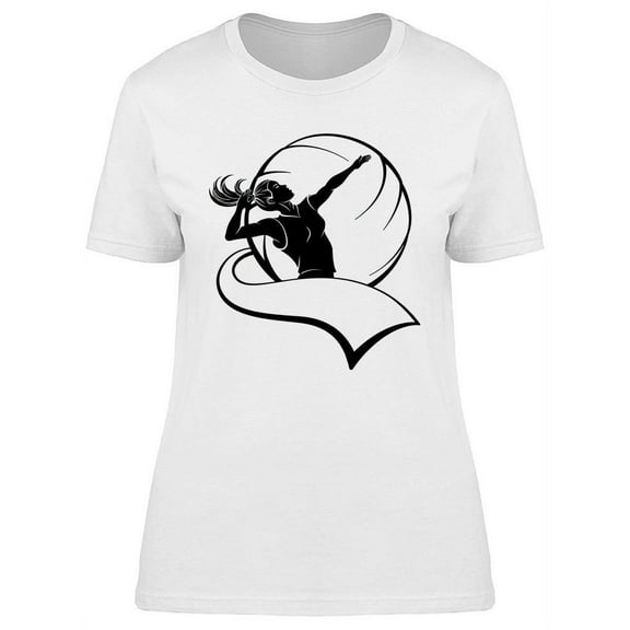 Female Volleyball Player T-Shirt Women -Image by Shutterstock, Female Large