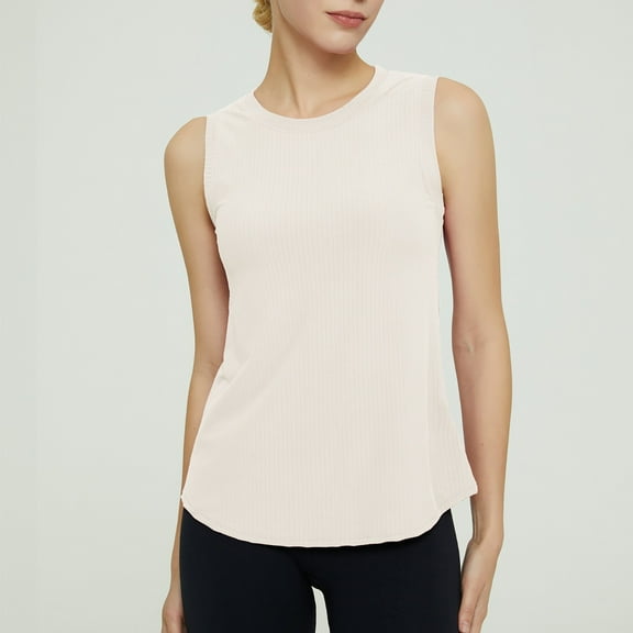 Female Womens Ribbed Tank Top Xxl Racerback Tank Tops for Women Built in Bra Womens Workout Tops for Women Racerback Tank Tops Mesh Yoga Shirts Athletic Running Tank Tops Sleeveless Gym Clothes M