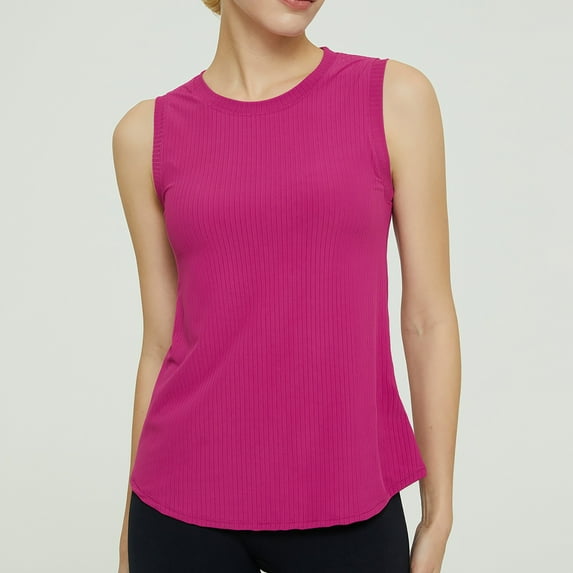 Female Womens Tank Tops Pack Ribbed Racerback Tank Tops for Women Built in Bra Womens Workout Tops for Women Racerback Tank Tops Mesh Yoga Shirts Athletic Running Tank Tops Sleeveless Gym Clothes L