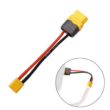 4pcs Ale XT30 To Feale XT60 / XT-60 Connector Adapter With 16awg 5c