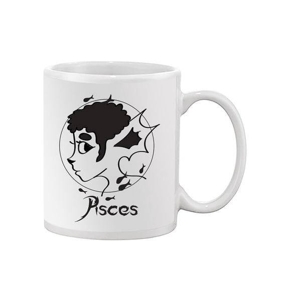 Female Zodiac Sign Pisces Mug -Image by Shutterstock,