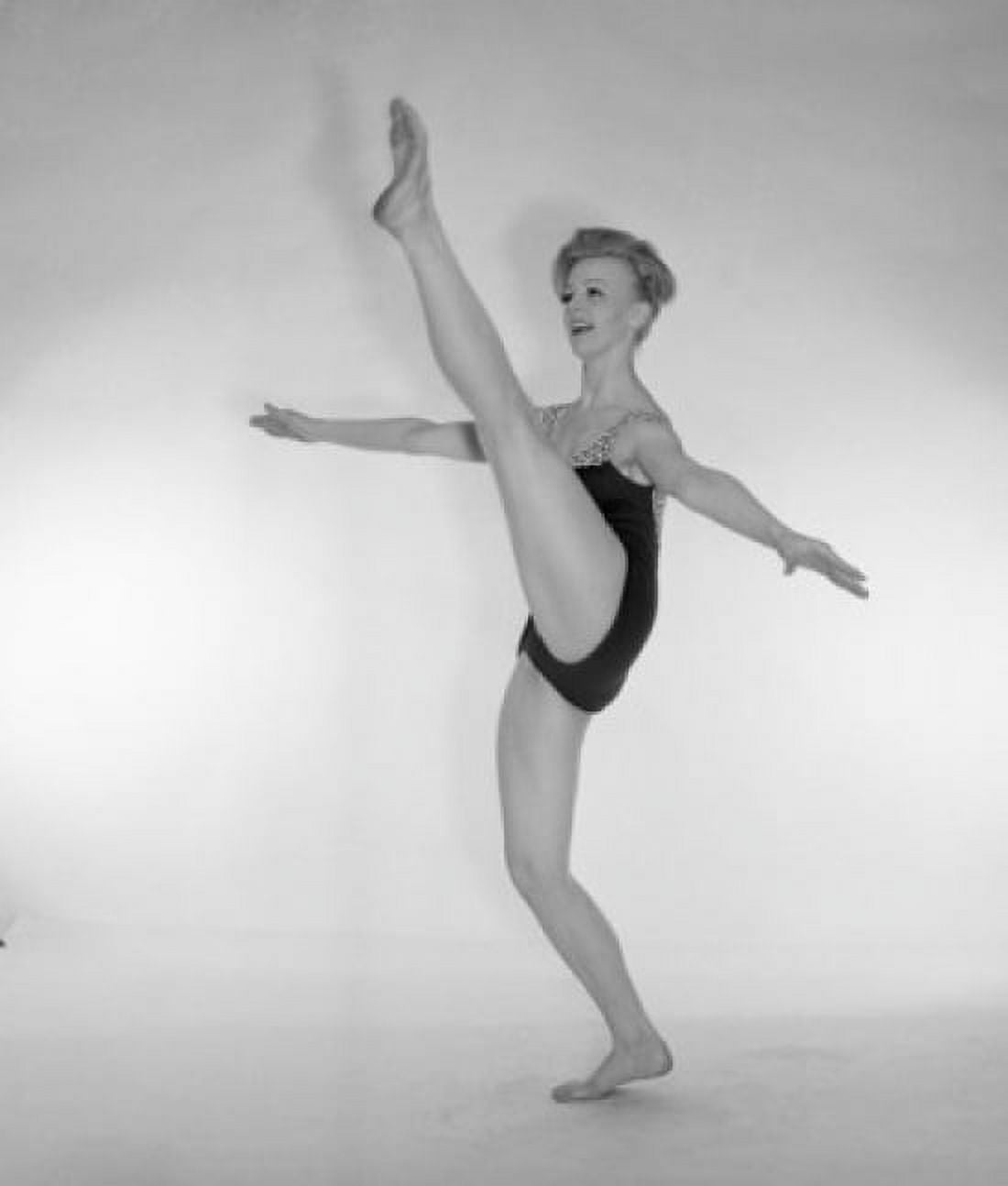 Female ballet dancer in leotard Canvas Art - (24 x 36)