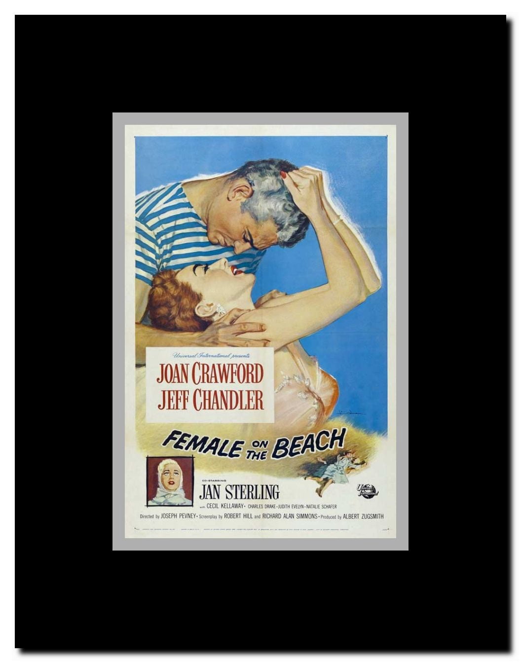 Female on the Beach Framed Movie Poster
