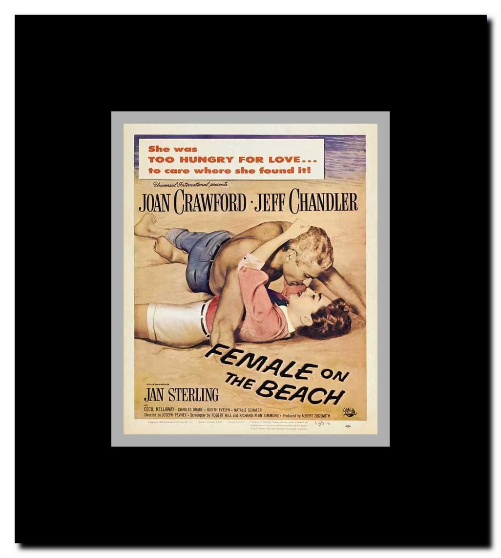 Female on the Beach Framed Movie Poster