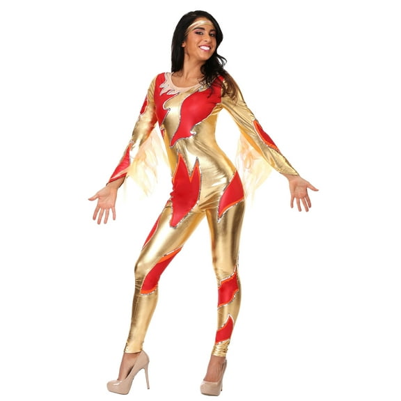 Female's Blades of Glory Fire Jumpsuit Costume