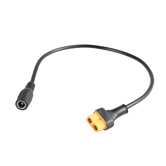 Female to 5.5x2.1mm Power Adapter Cable for FPV Display and Solar Panel Connector Cord 32CM 12.6in