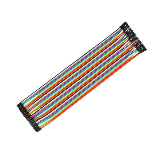 Female to Female 2P to 1P Jumper Wire 2mm to 2.54mm Pitch Ribbon Cable 20.5cm