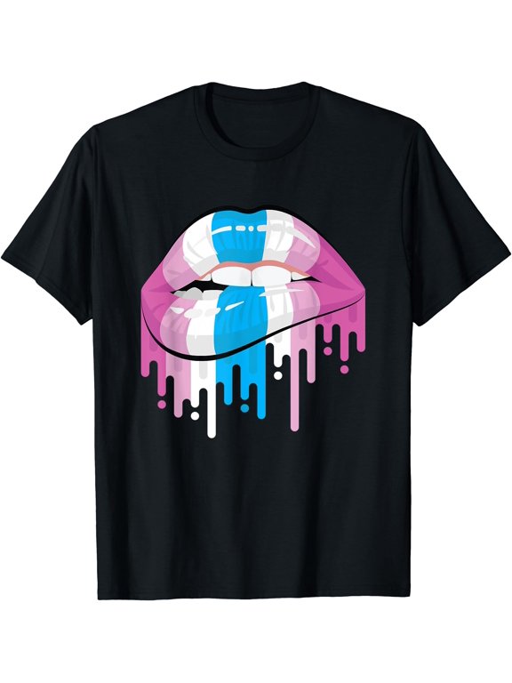 Femboy Lip Bite Aesthetic Crossdressing T-Shirt, Unisex T-Shirt