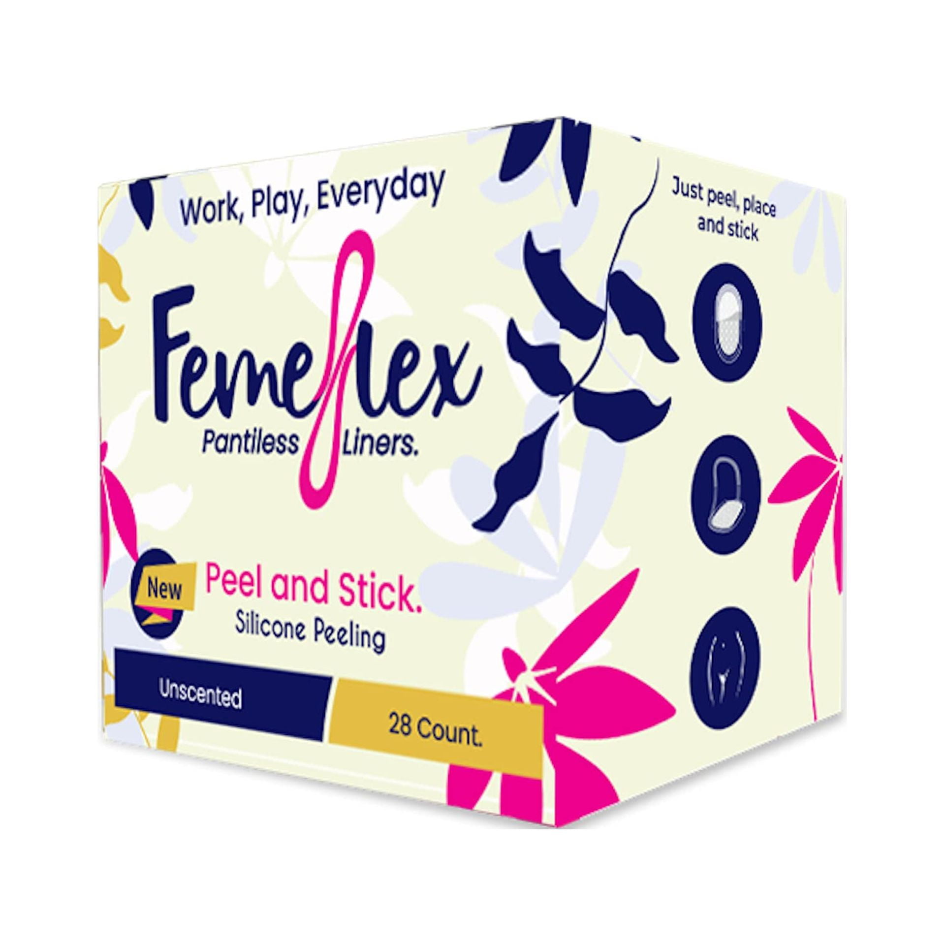 Femeflex Pantiless Panty Liners Box of 28 Size