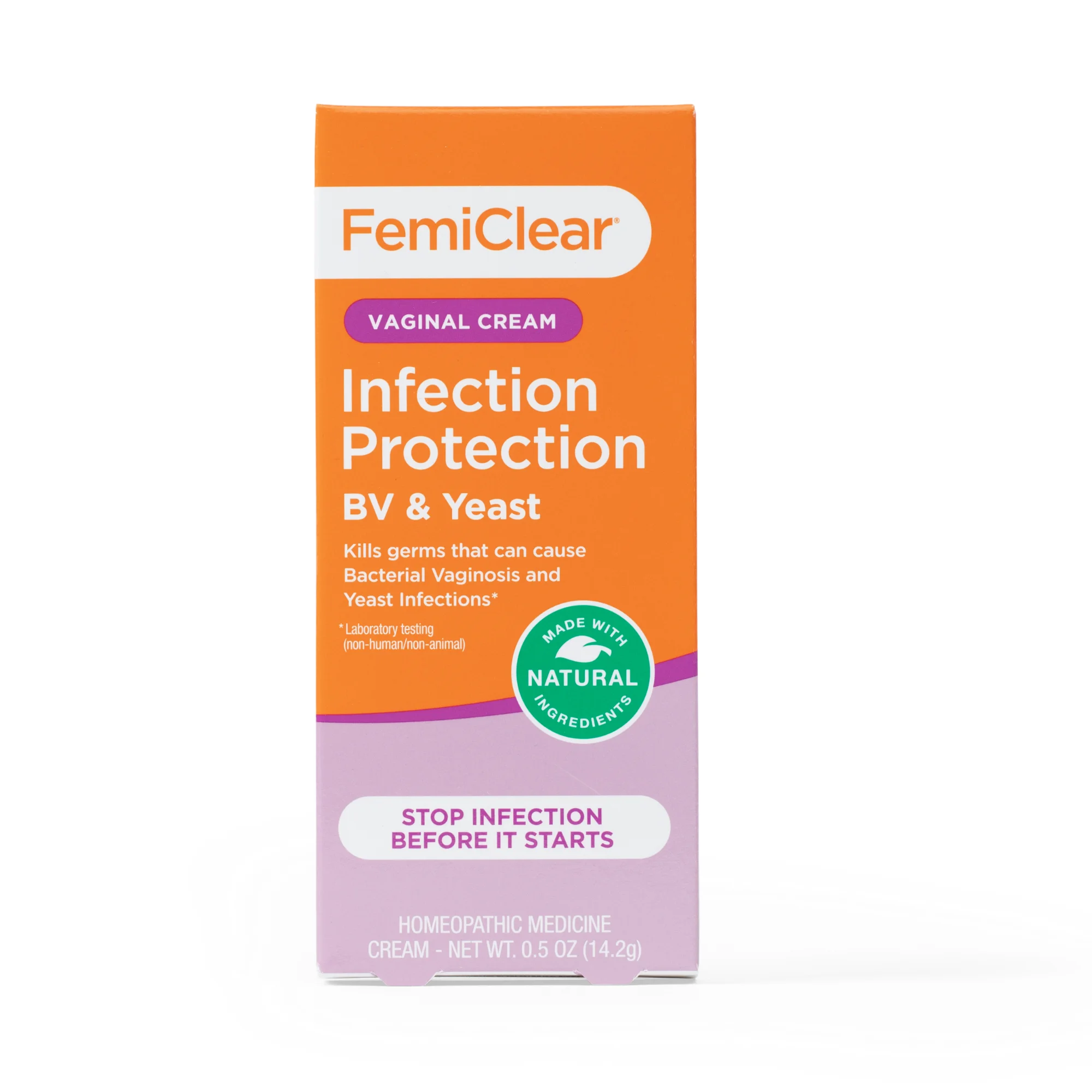 FemiClear BV and Yeast Infection Protection Cream, 0.5 oz Tube Vaginal ...