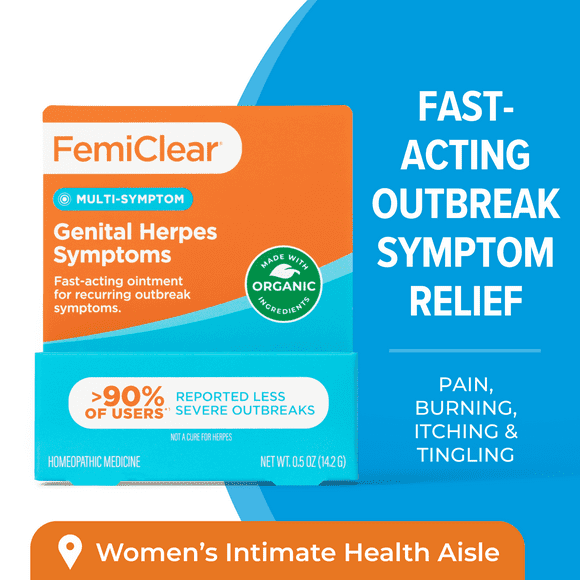 FemiClear Genital Herpes Multi-Symptom Relief Ointment - 0.5oz