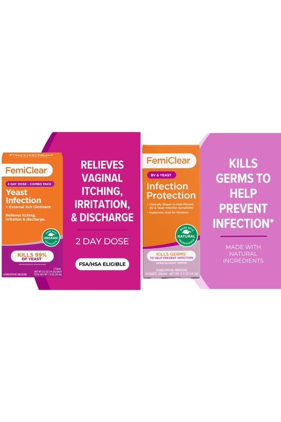 Yeast Infection 2-Day Dose & Infection Protection Bundle