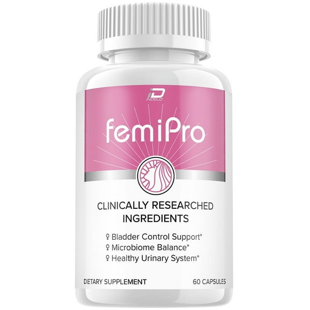 FemiPro Bladder Support Supplement - Probiotic Femi Pro Pills, Urinary Control, Bladder Leaks, 60 Capsules