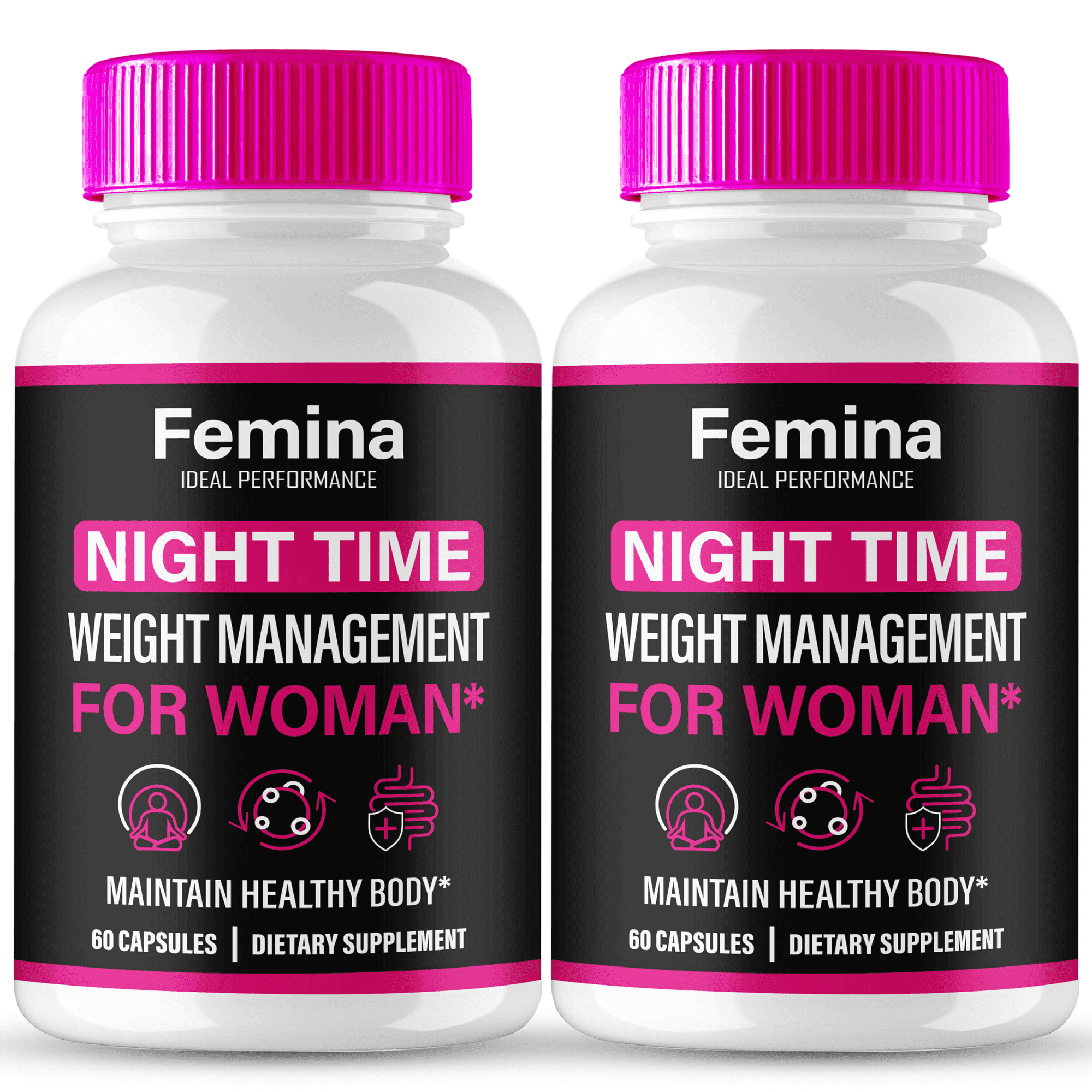 Femina Nighttime Capsules, Femina Night Time Pills Supplement for Women